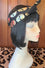 Kitty Deluxe Reversible Wired Headband in Gold Skulls on Black & Customisable Reverse