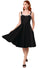 Hell Bunny Gracie 50's Midi Knee Dress in Classic Black with White Lace Trim -  PRE-ORDER estimated dispatch 6 Mar 2026