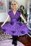 Retrolicious Greta Knee Swing Dress in Haunted House Print