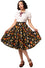 Hell Bunny Grizedale 50s Skirt Forest Print Bunny Squirrel