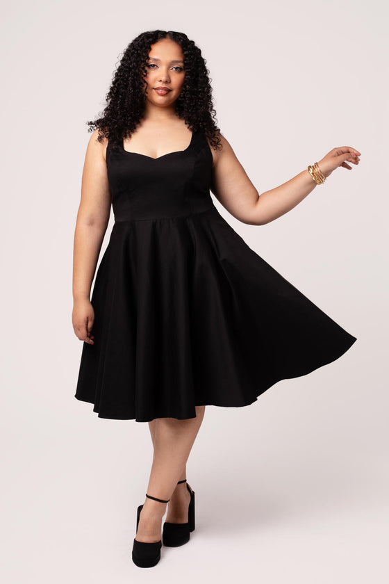 Hell Bunny Heidi Dress Classic Black - Pre-order Estimated dispatch 29 August 2025