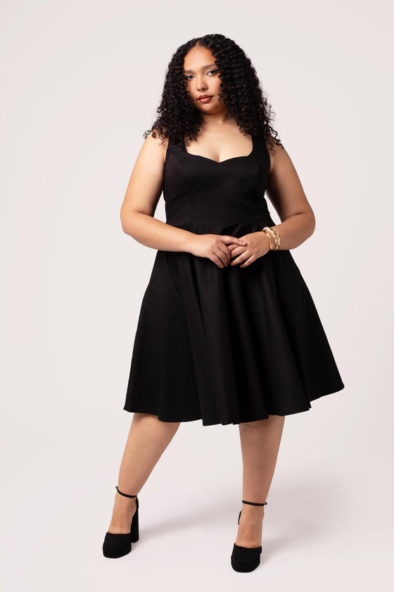 Hell Bunny Heidi Dress Classic Black - Pre-order Estimated dispatch 29 August 2025