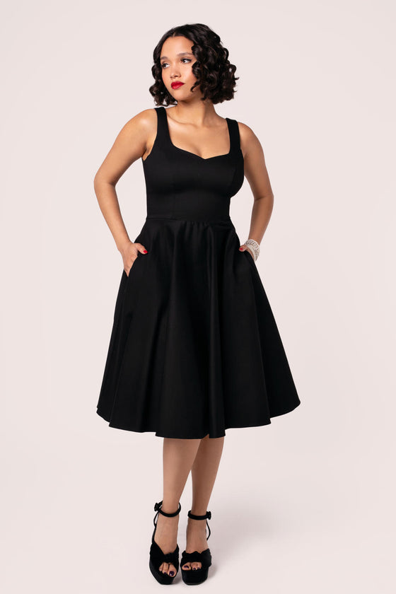 Hell Bunny Heidi Dress Classic Black - Pre-order Estimated dispatch 29 August 2025