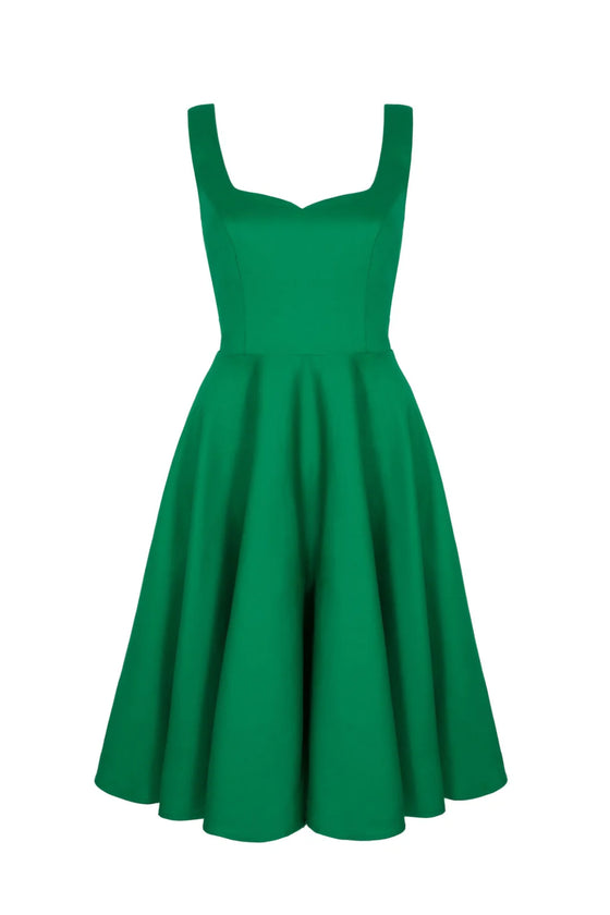 Hell Bunny Heidi Dress in Green