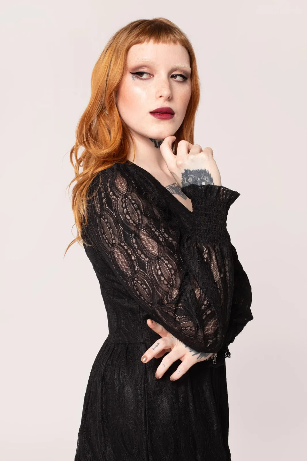 Hell Bunny Rhea Midi Maxi Dress Floaty Black Lace Kitty Deluxe Hell Bunny Rhea Midi Maxi Dress Floaty Black Lace Kitty Deluxe