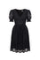 Hell Bunny Mortem Mini Dress in Stretchy Black Lace