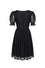 Hell Bunny Mortem Mini Dress in Stretchy Black Lace