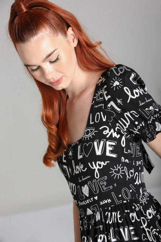 Hell Bunny Love Yourself Maxi Dress Self Love Slogans