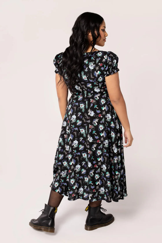 Hell Bunny Amanita Maxi Dress Mushroom Woodland Cottagecore Design