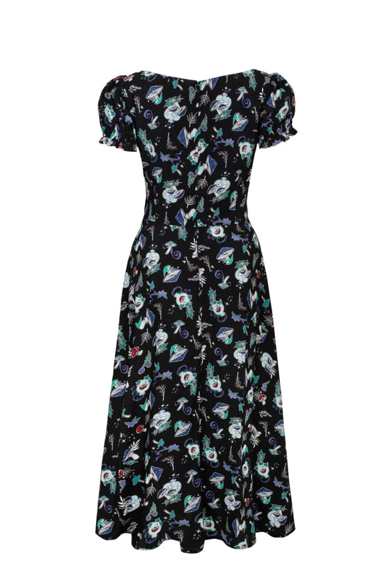 Hell Bunny Amanita Maxi Dress Mushroom Woodland Cottagecore Design