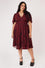 Hell Bunny Venom Midi Dress in Burgundy -  PRE-ORDER estimated dispatch 14 August 2026