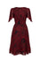 Hell Bunny Venom Midi Dress in Burgundy -  PRE-ORDER estimated dispatch 14 August 2026
