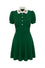 Hell Bunny Basil Mini Dress Foxes Peter Pan Collar