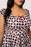 Hell Bunny Leonie Midi Dress Black and White Gingham with Red Hearts