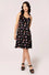 Hell Bunny Kocho Knee Dress Trippy Butterfly Print