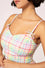 Hell Bunny Suzon Knee Dress Rainbow Gingham Plaid Check