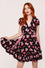 Hell Bunny Not Into You Mini Dress Demon Cat, Bunnies and Unicorns Print