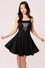 Hell Bunny Metamorphosis Mini Dress Moth Embroidery and Lacing