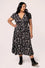 Hell Bunny Anatomy Midi Dress with Bone Print