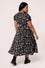 Hell Bunny Anatomy Midi Dress with Bone Print