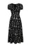 Hell Bunny Anatomy Midi Dress with Bone Print