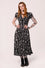 Hell Bunny Anatomy Midi Dress with Bone Print