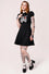 Hell Bunny Skeleton Girl Dress with Printed and Embroidered Details Halloween