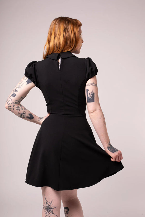 Hell Bunny Skeleton Girl Dress with Printed and Embroidered Details Halloween