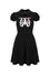 Hell Bunny Skeleton Girl Dress with Printed and Embroidered Details Halloween