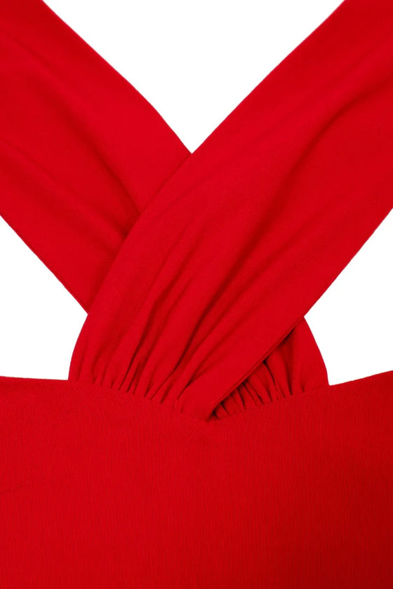 Hell Bunny Gina Dress in Red Glamourpuss - Pre-order Estimated dispatch 29 August 2025