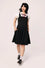 Hell Bunny Patti Plain Pinafore in Black Wardrobe Staple - Pre-order Estimated dispatch 29 August 2025