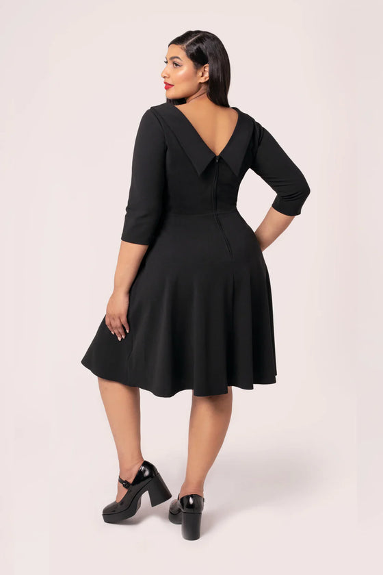 Hell Bunny Lois Dress Classic Black - Pre-order Estimated dispatch 29 August 2025