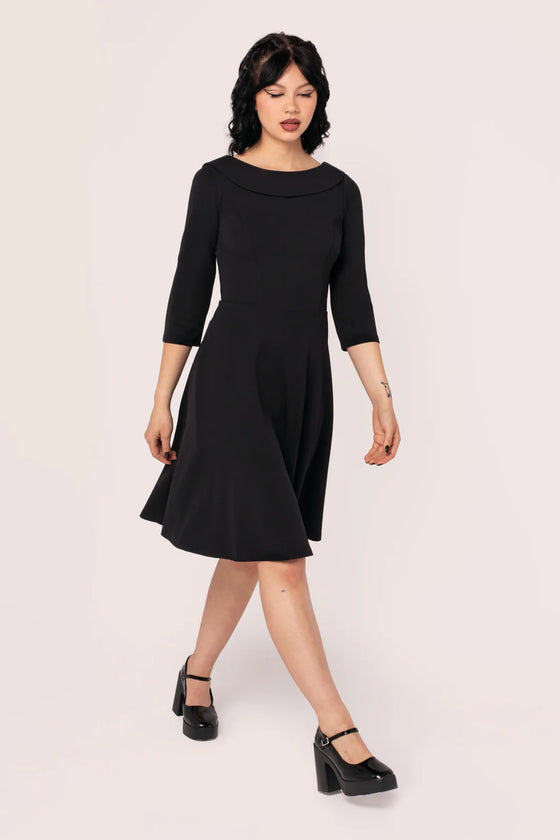 Hell Bunny Lois Dress Classic Black - Pre-order Estimated dispatch 29 August 2025