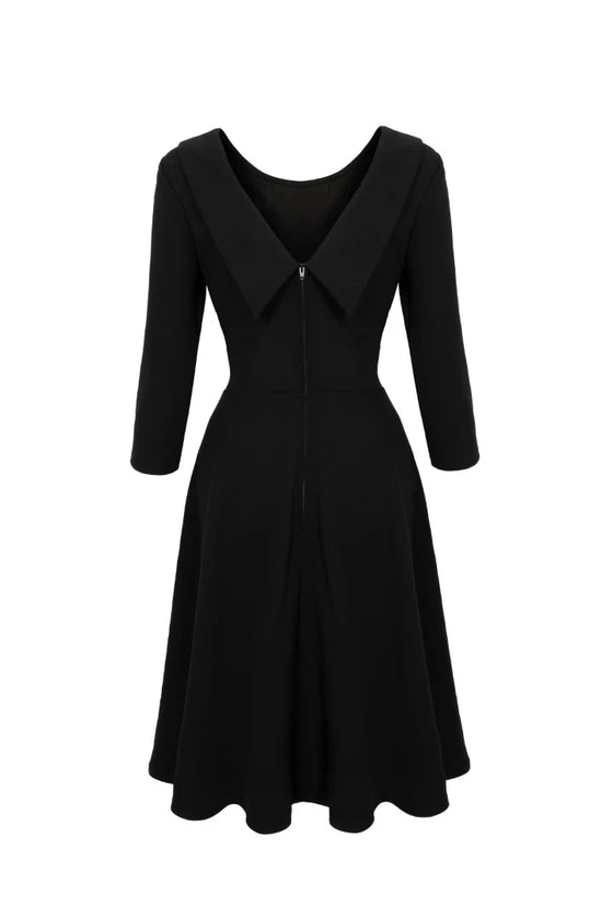 Hell Bunny Lois Dress Classic Black - Pre-order Estimated dispatch 29 August 2025