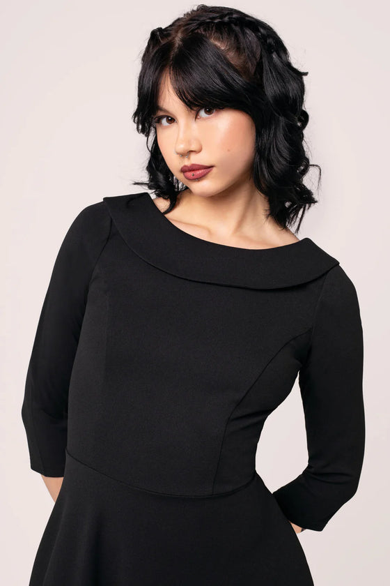 Hell Bunny Lois Dress Classic Black - Pre-order Estimated dispatch 29 August 2025