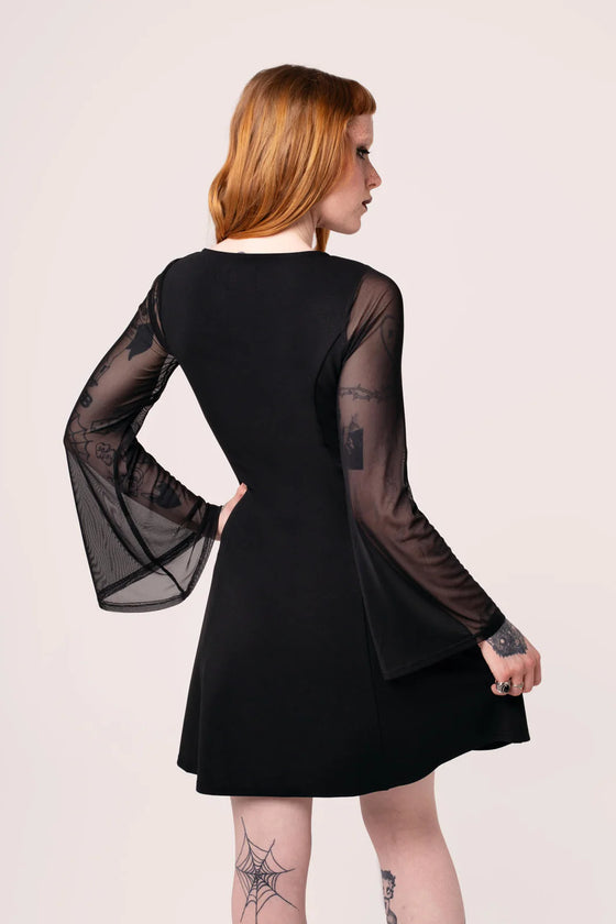 Hell Bunny Russula Dress with Mushroom Embroidery
