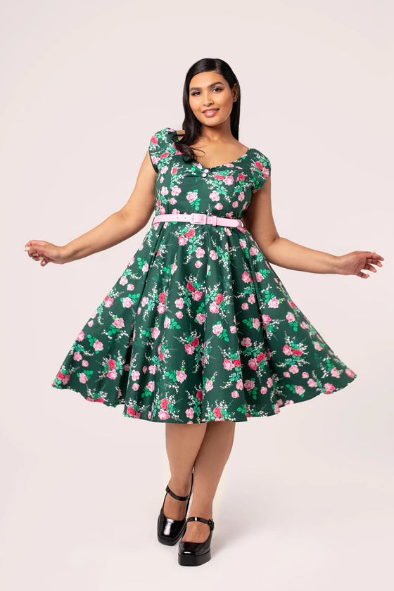 Hell Bunny Mabel Dress Classic Floral - Pre-order Estimated dispatch 29 August 2025