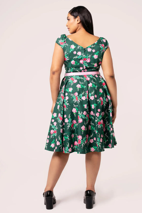 Hell Bunny Mabel Dress Classic Floral - Pre-order Estimated dispatch 29 August 2025