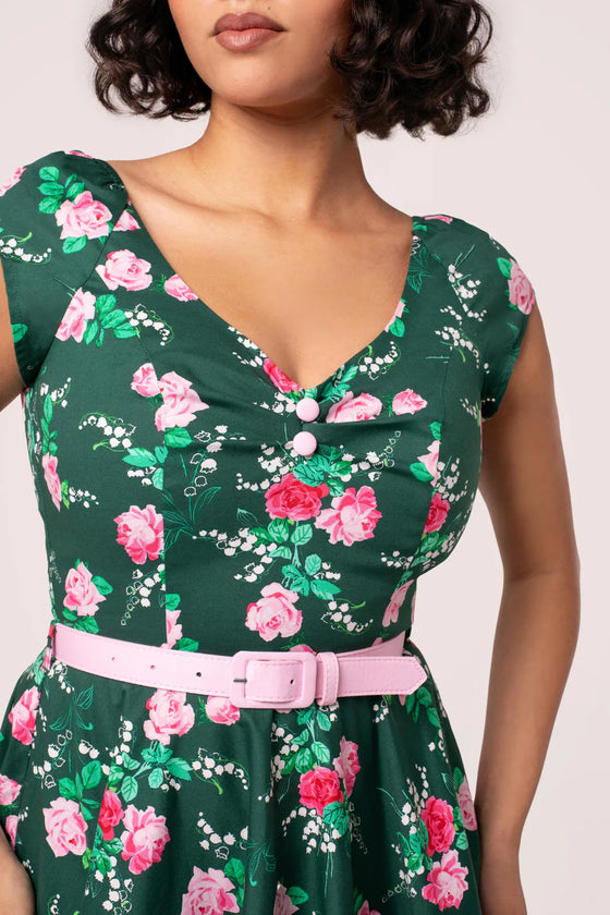 Hell Bunny Mabel Dress Classic Floral - Pre-order Estimated dispatch 29 August 2025