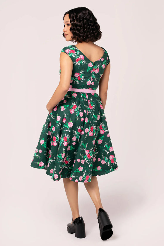 Hell Bunny Mabel Dress Classic Floral - Pre-order Estimated dispatch 29 August 2025