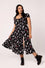 Hell Bunny Leah Midi Maxi Dress with Tattoo Inspired Print