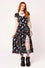 Hell Bunny Leah Midi Maxi Dress with Tattoo Inspired Print
