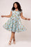 Hell Bunny Beatrix Knee Dress in Blue Bunny & Deer Print -  PRE-ORDER estimated dispatch 6 March 2026