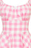 Hell Bunny Cindy Midi Knee Dress in Pink Gingham Check