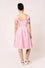 Hell Bunny Cindy Midi Knee Dress in Pink Gingham Check