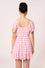 Hell Bunny Cindy Mini Dress in Classic Pink and White Gingham