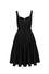 Hell Bunny Idaho Midi Knee Dress in Classic Black with Western Embroidery and Front Lacing -  PRE-ORDER estimated dispatch 13 Mar 2026