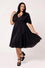 Hell Bunny Titania Knee Dress in Classic Black