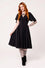 Hell Bunny Titania Knee Dress in Classic Black