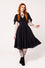 Hell Bunny Titania Knee Dress in Classic Black